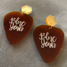 Load image into Gallery viewer, Hillbilly Hippie Pick Earrings