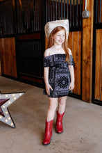 Load image into Gallery viewer, Kids Bandana Paisley Dress
