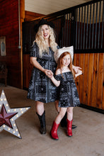 Load image into Gallery viewer, Kids Bandana Paisley Dress