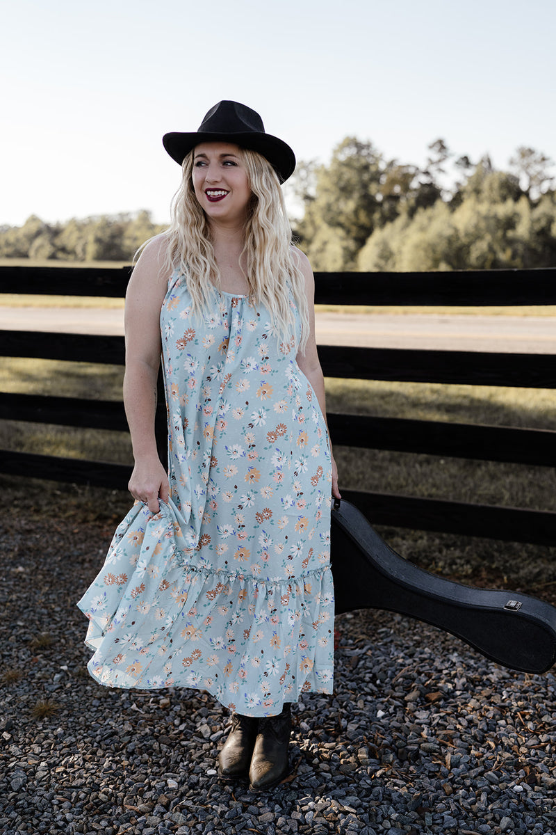 BLUE JUMPER DRESS 14B