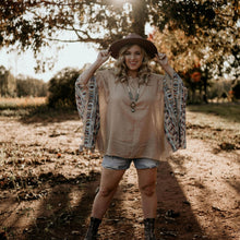 Load image into Gallery viewer, Fallon Embroidered Sleeve Poncho