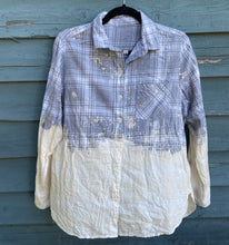 Load image into Gallery viewer, Blue Jean Bleached Flannel Neutral Color
