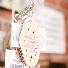 Load image into Gallery viewer, What Would Dolly Do Wood Keychain