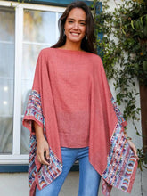 Load image into Gallery viewer, Fallon Embroidered Sleeve Poncho