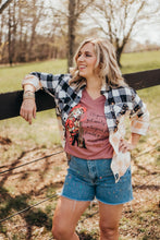 Load image into Gallery viewer, Blue Jean Bleached Flannel Neutral Color