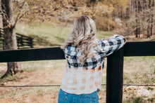 Load image into Gallery viewer, Blue Jean Bleached Flannel Neutral Color