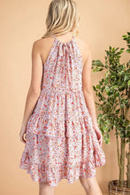 Load image into Gallery viewer, Ditsy Flower Halter Dress
