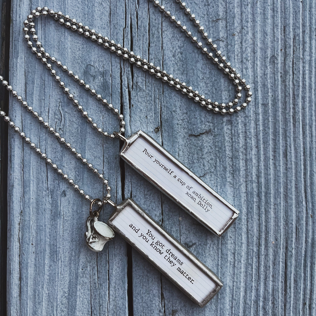 Lyric Charm Necklace