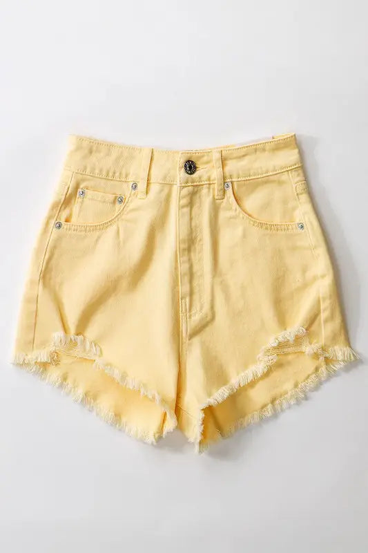 Distressed Denim Shorts