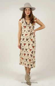 Giddy Up Wrap Dress