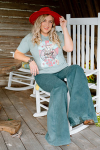 Cowgirl Corduroy Flare Pants