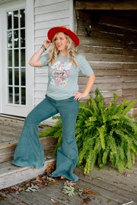 Cowgirl Corduroy Flare Pants