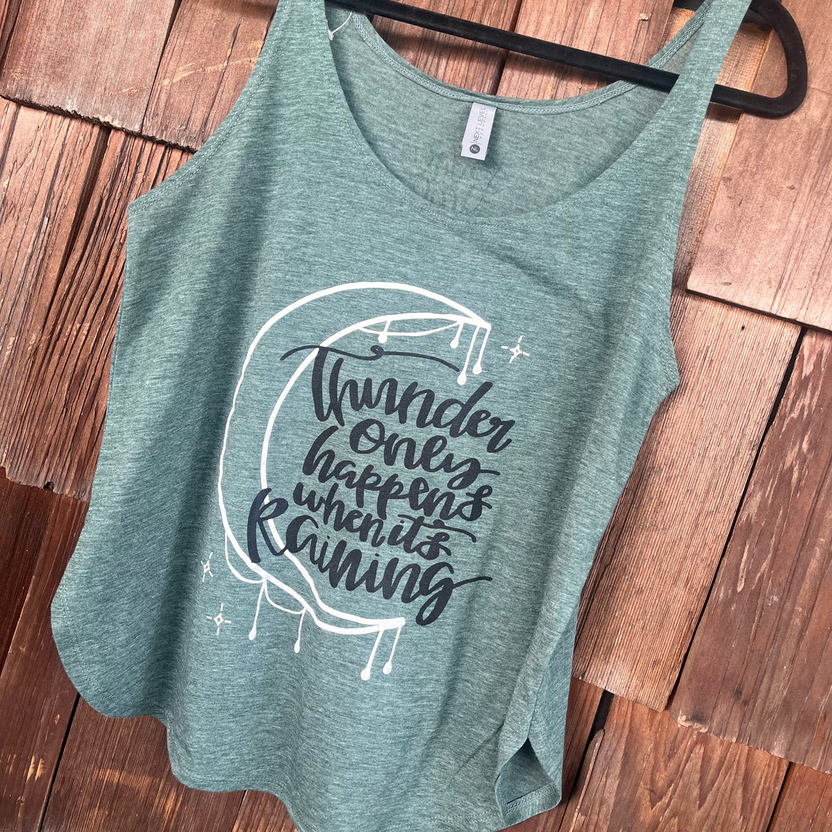 Thunder Only Happens Tank Blue Jean Boutique