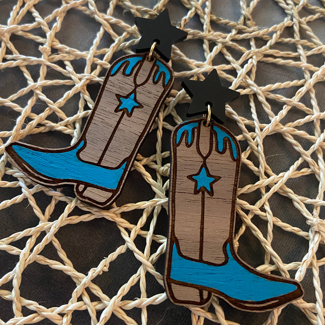 Atta Girl Boot Earrings