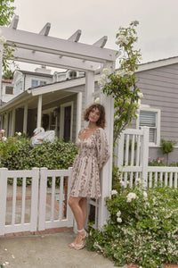 Sunlit Blooms Mini Dress