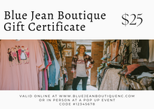 Load image into Gallery viewer, Blue Jean Gift Card
