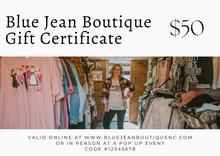 Load image into Gallery viewer, Blue Jean Gift Card
