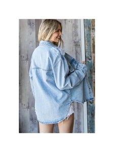 Plus Oversized Denim Jacket