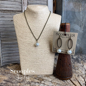 Bronze Pearl Necklace