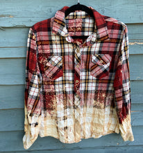 Load image into Gallery viewer, Blue Jean Bleached Flannel Warm Color

