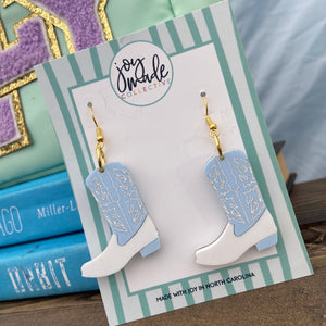 Dixie boot earrings