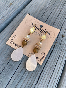 Driftwood Seaglass Earrings
